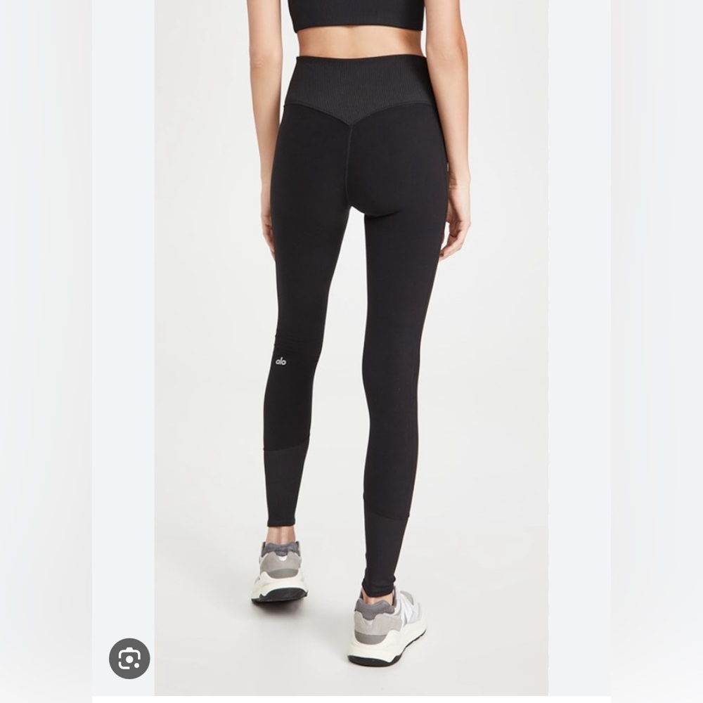 ALO Yoga High Waist Lounge Legging Chill Zone Black Size Small